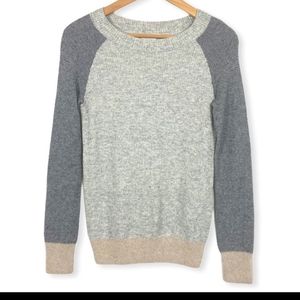 💚 J. Crew Merino Wool Blend Colorblock Sweater XS